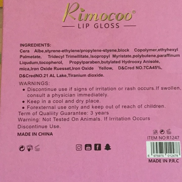 Lipgloss beautiful nude colors by Rimocoo 12 piece - Picture 5 of 6